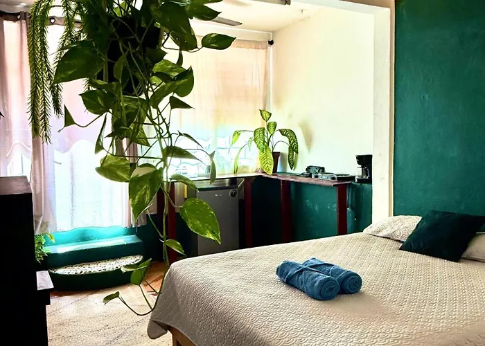 Equipped Private Estudio In La Madera Apartamento